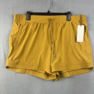 Women's Athletic Shorts in Mustard Yellow